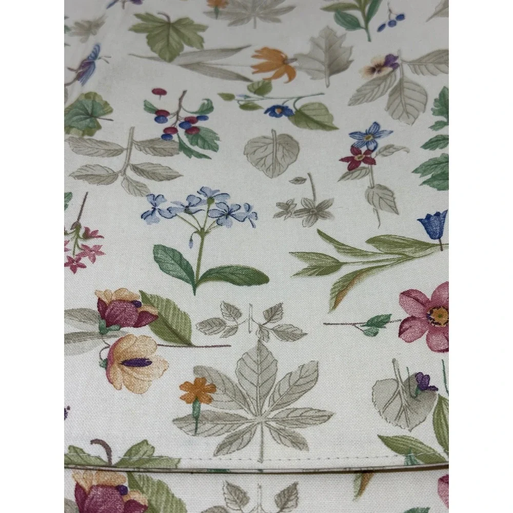 Longaberger Placemats Cream Botanical Fields Floral Cotton Set of 4 New